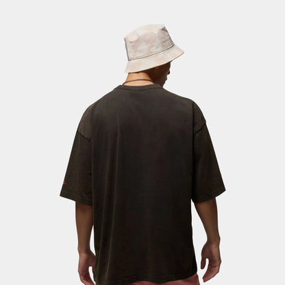 Oversized Reissue Mens Short Sleeve Shirt (Black/Gym Red/Gym Red)