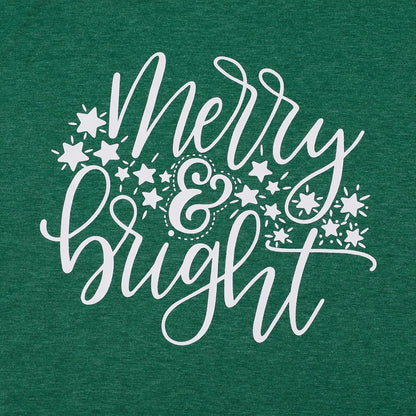 Plus Size Merry Christmas Baseball T-Shirt Women Long Sleeve Holiday Xmas Splicing Tee Tops
