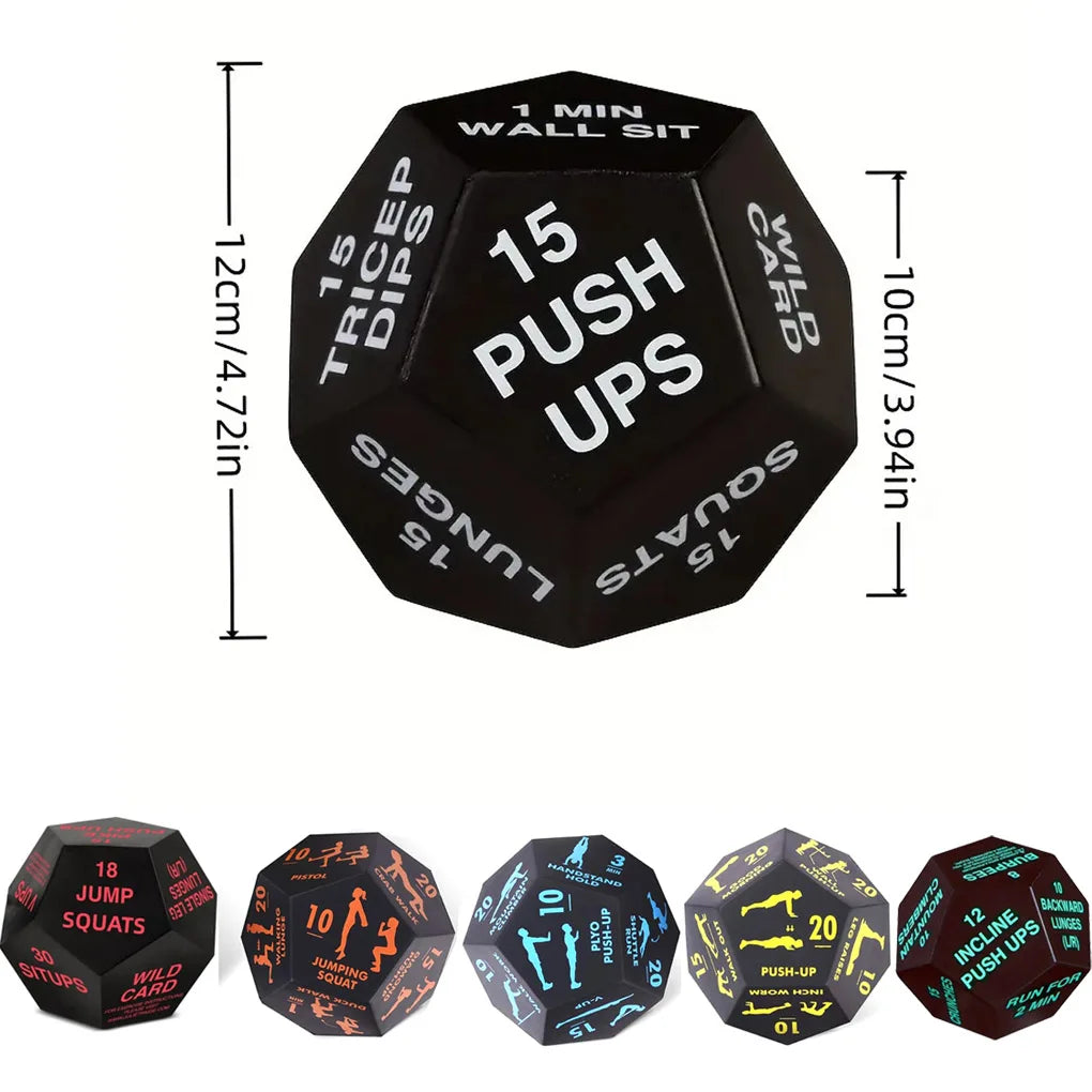 PU Fun and Excitement to Fitness with Fitness Game Dice Fitness Habits Multifunctional Blue