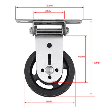 Gym Pulley Silent Nylon Gym Cable Pulley Wheel Diameter 88Mm